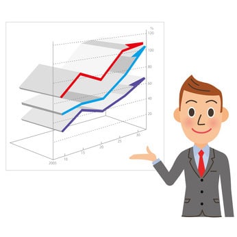 売却タイミングを案内する男性