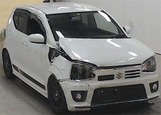 アルトワークス（HA36S）の事故現状車